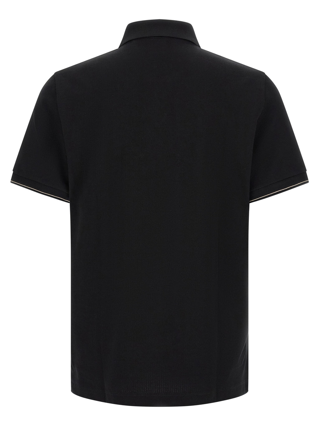 C-Pei 90 Black Cotton Polo