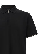 C-Pei 90 Black Cotton Polo