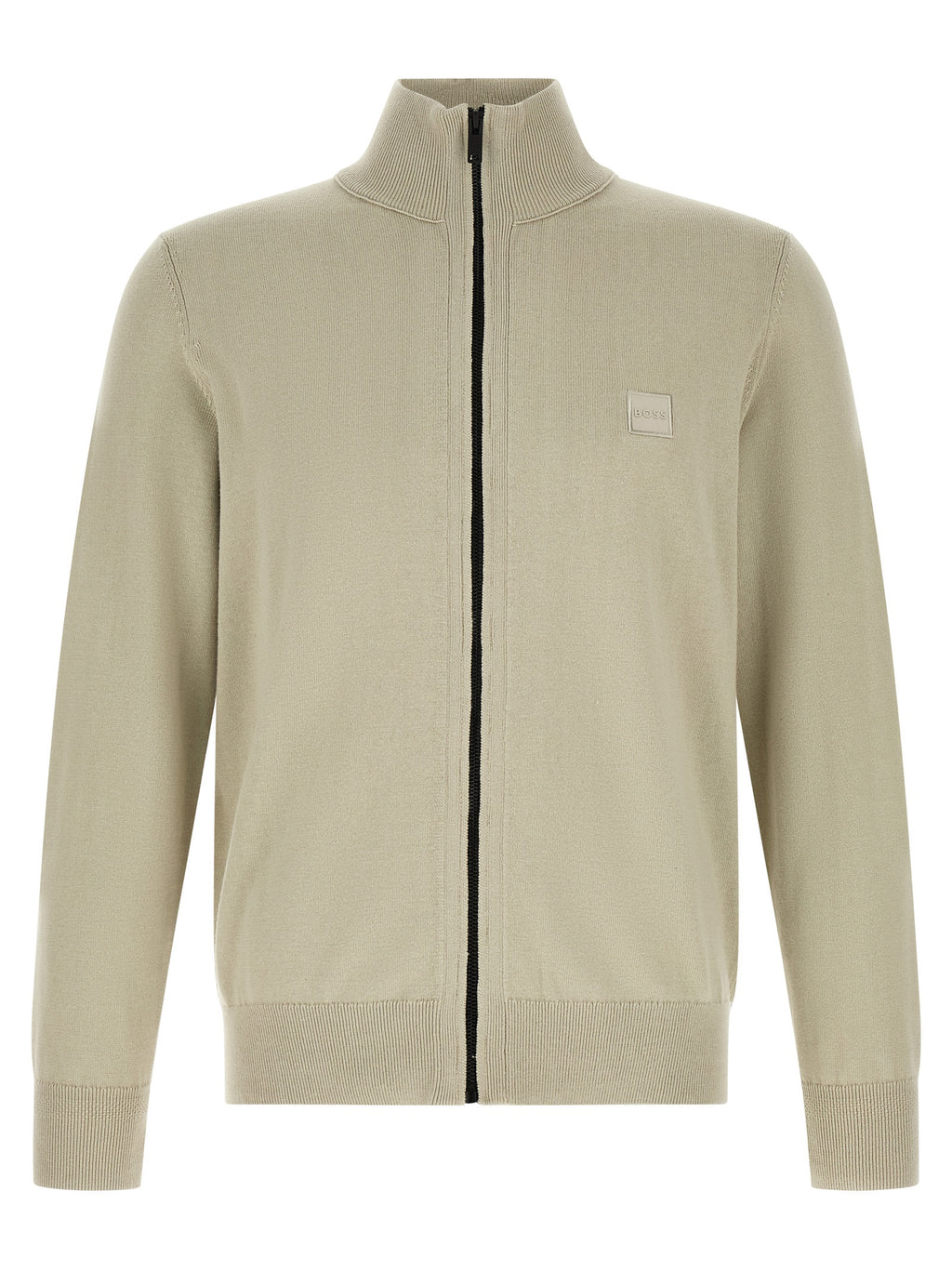 Cashmere-Blend Beige Cardigan