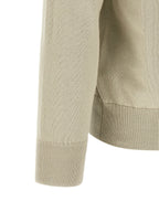 Cashmere-Blend Beige Cardigan