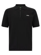 Black Cotton Ever‑X Polo Shirt