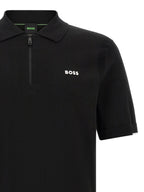 Black Cotton Ever‑X Polo Shirt