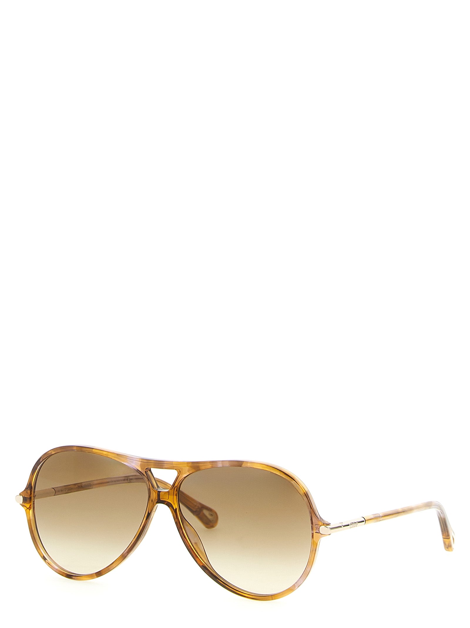 Acetate Tortoiseshell ’59’ Aviator Sunglasses