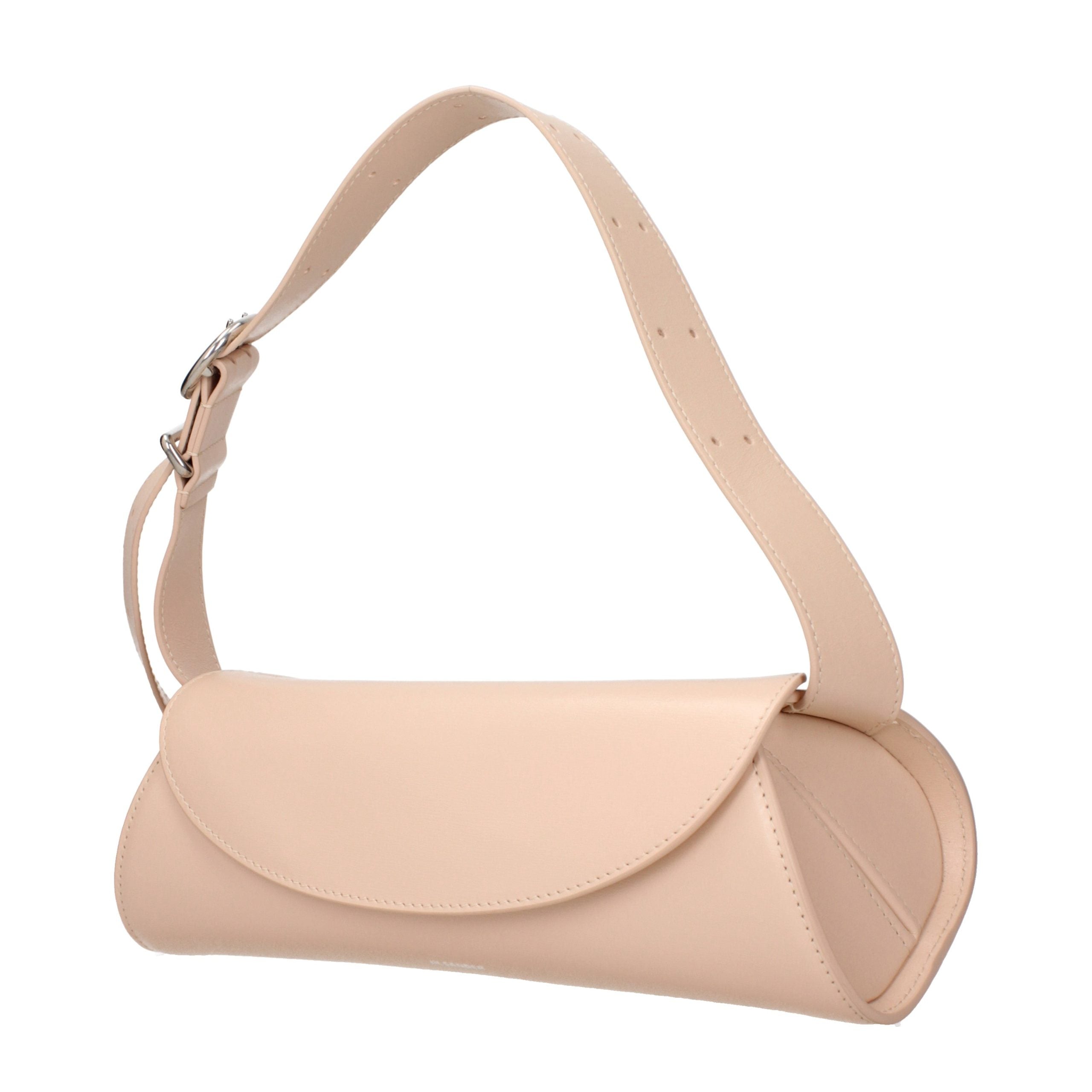 Pink Leather Crossbody Bag
