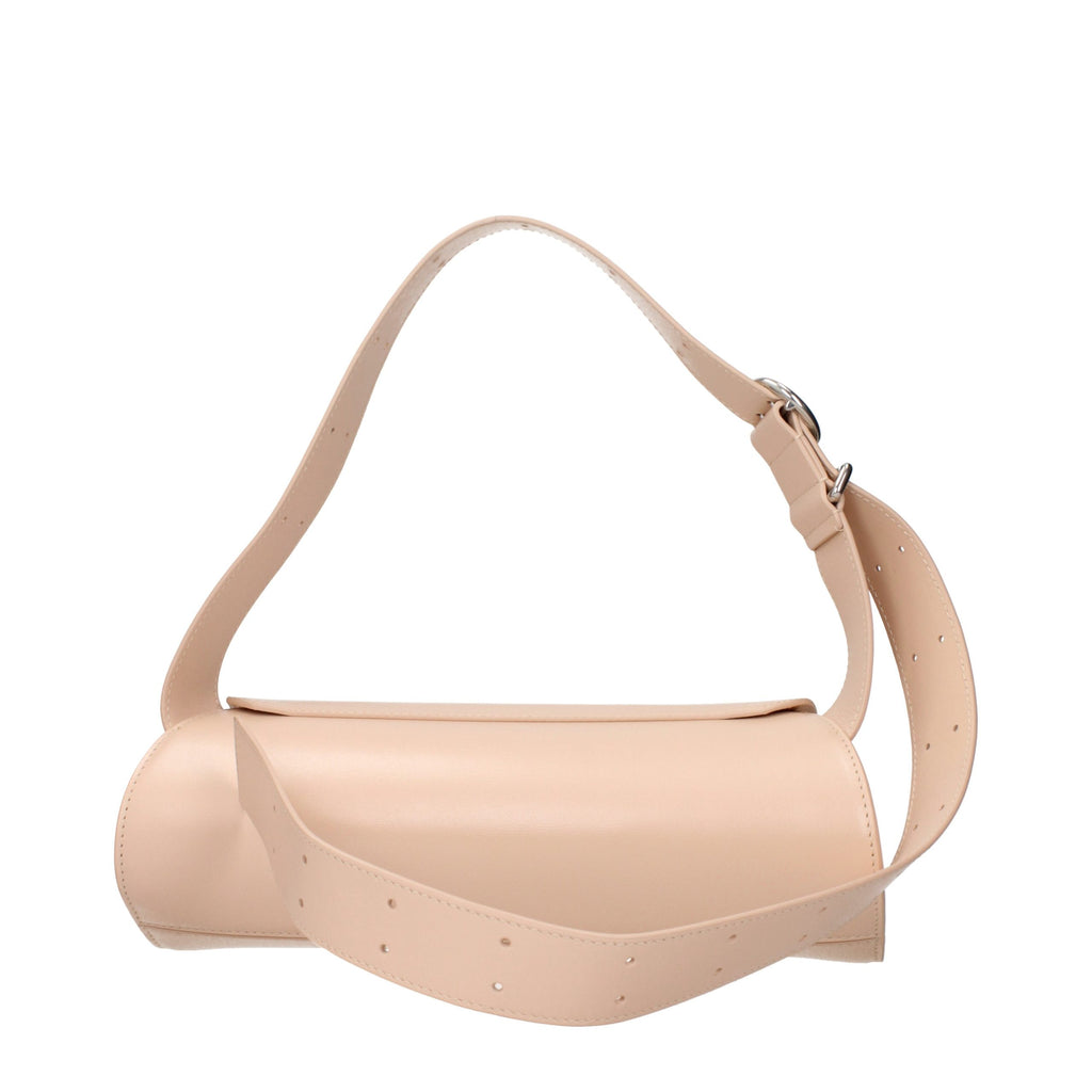 Pink Leather Crossbody Bag
