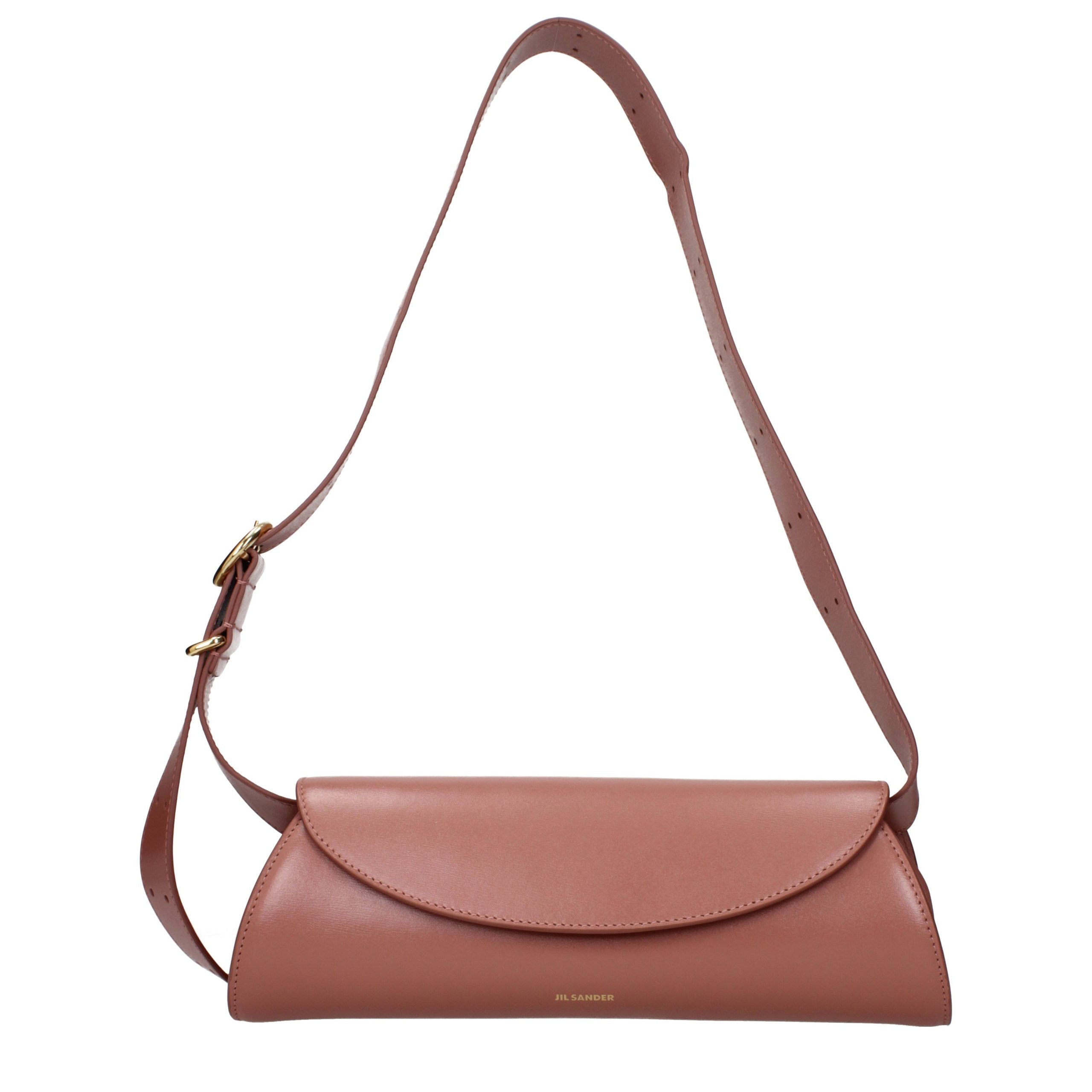 Pink Leather Crossbody Bag