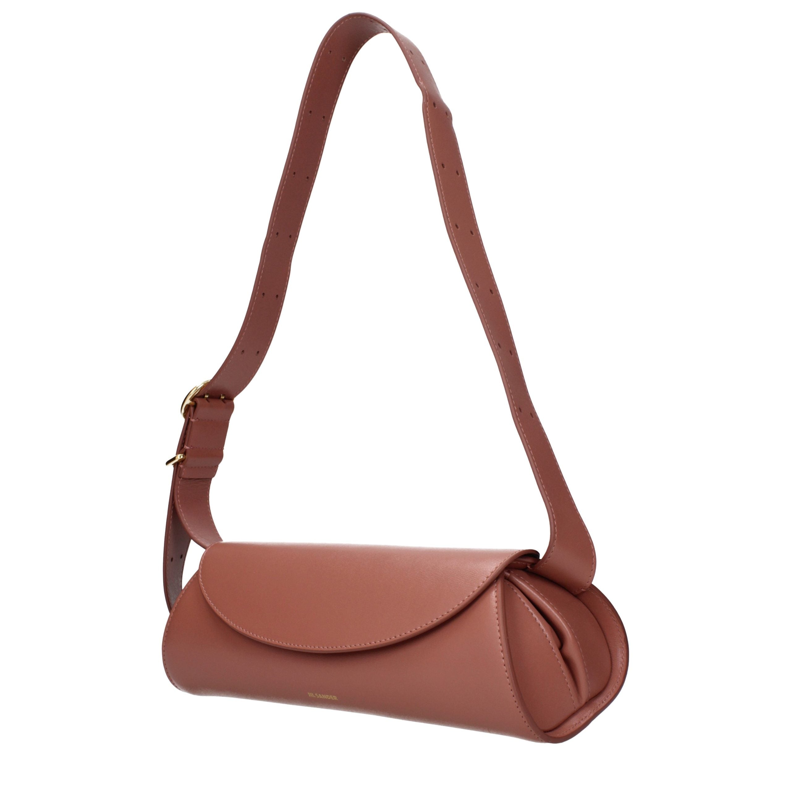 Pink Leather Crossbody Bag