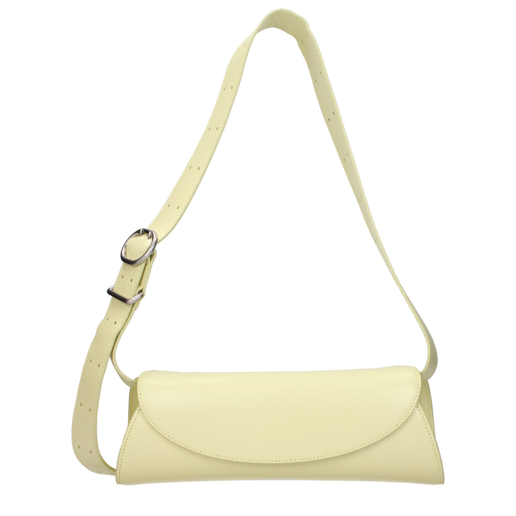 Yellow Leather Crossbody Bag