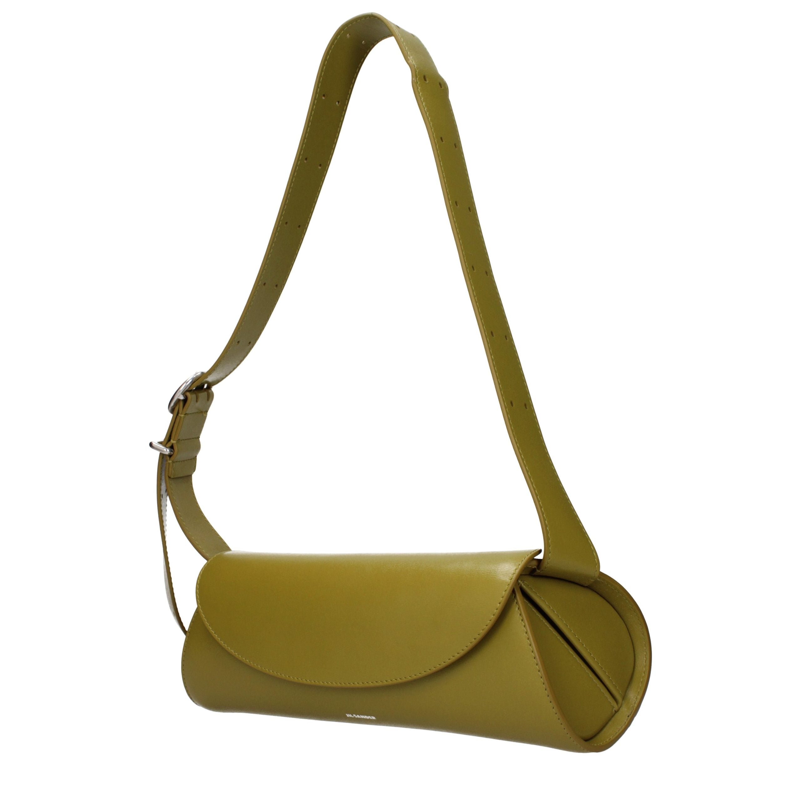 Green Leather Crossbody