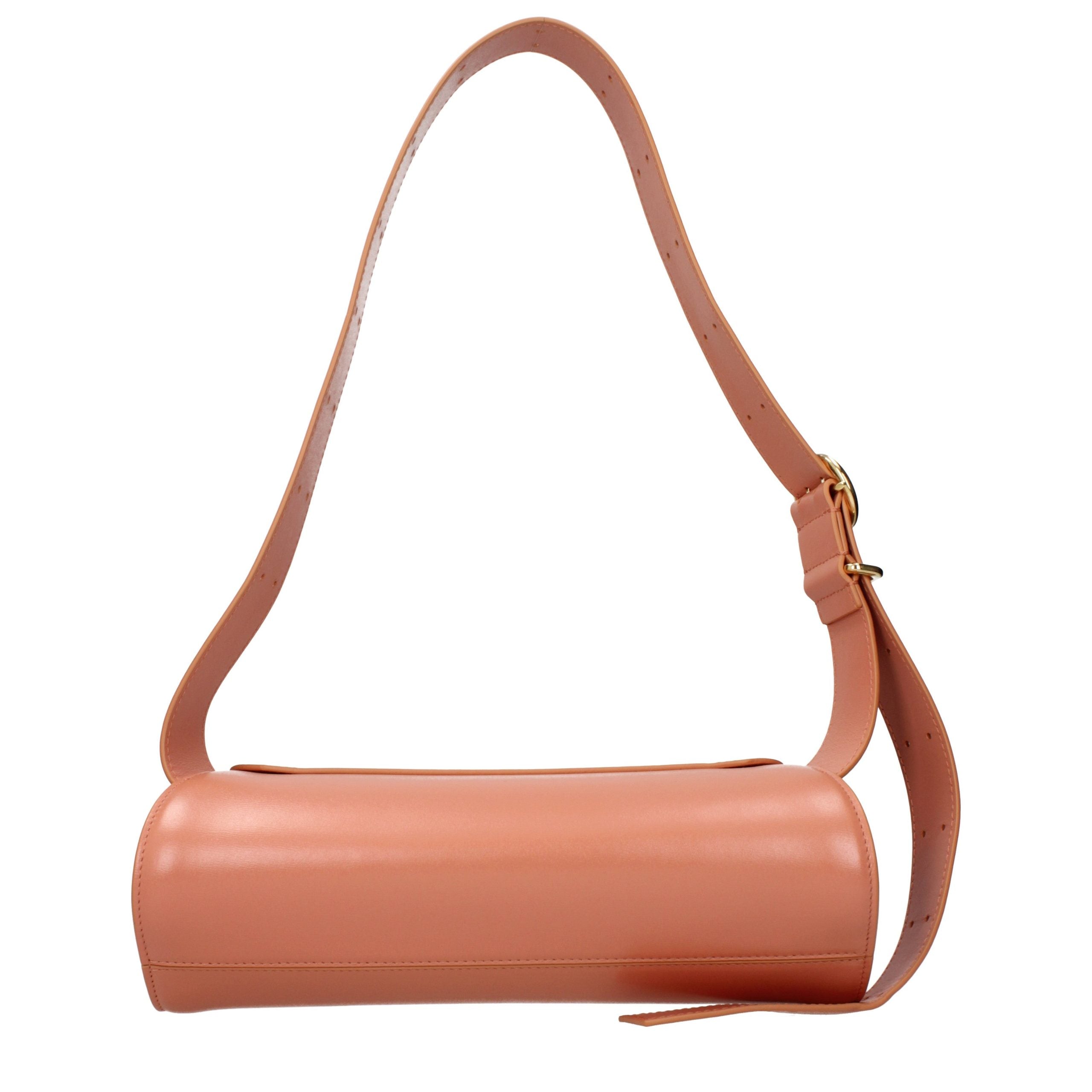 Pink Leather Crossbody Bag