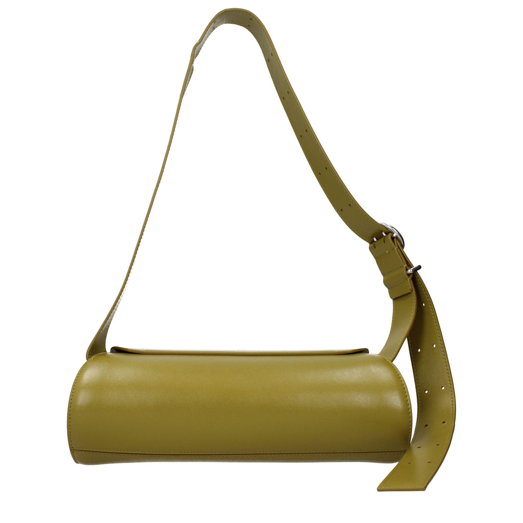 Green Leather Crossbody
