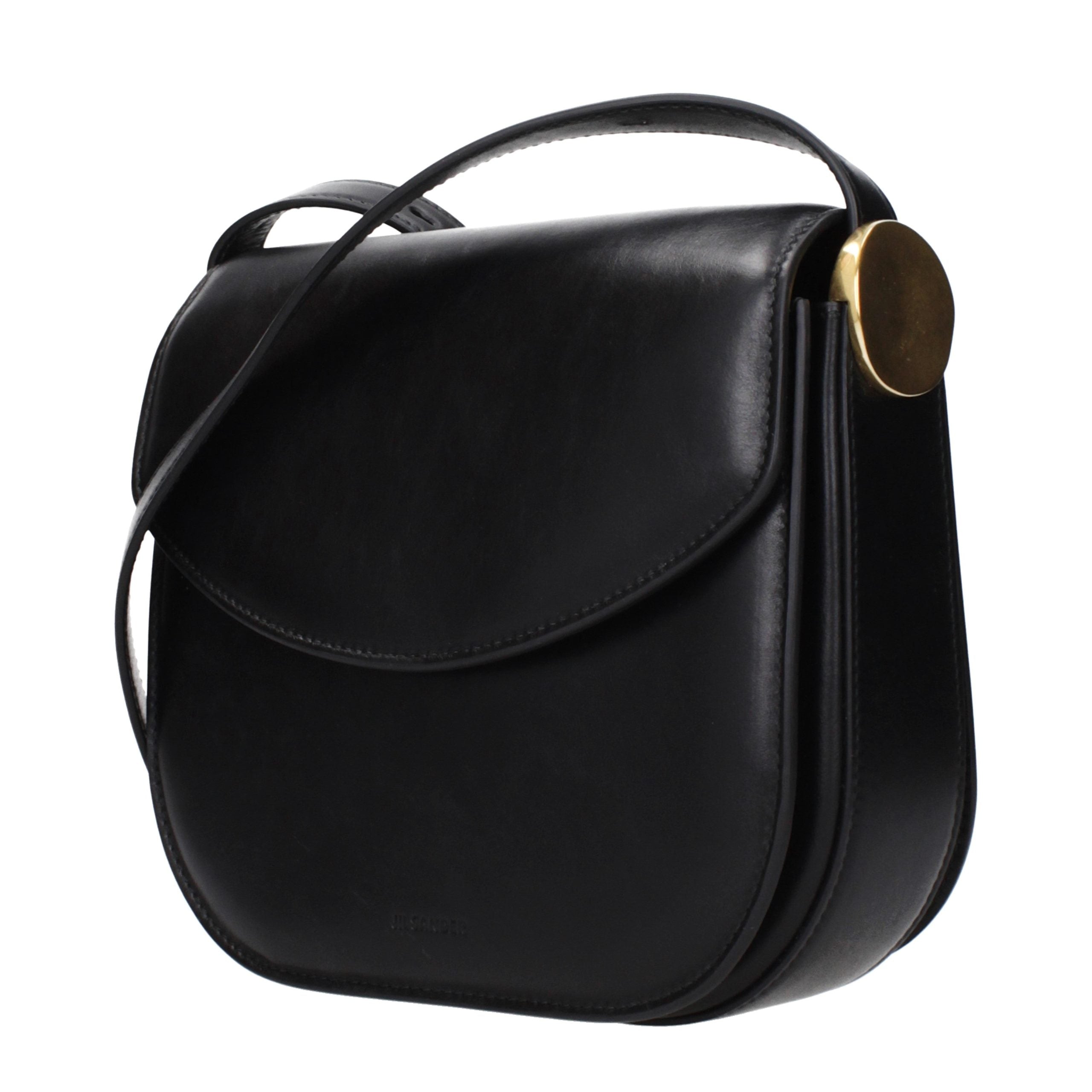 Black Leather Crossbody Bag