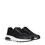 Black Fabric Athletic Sneakers
