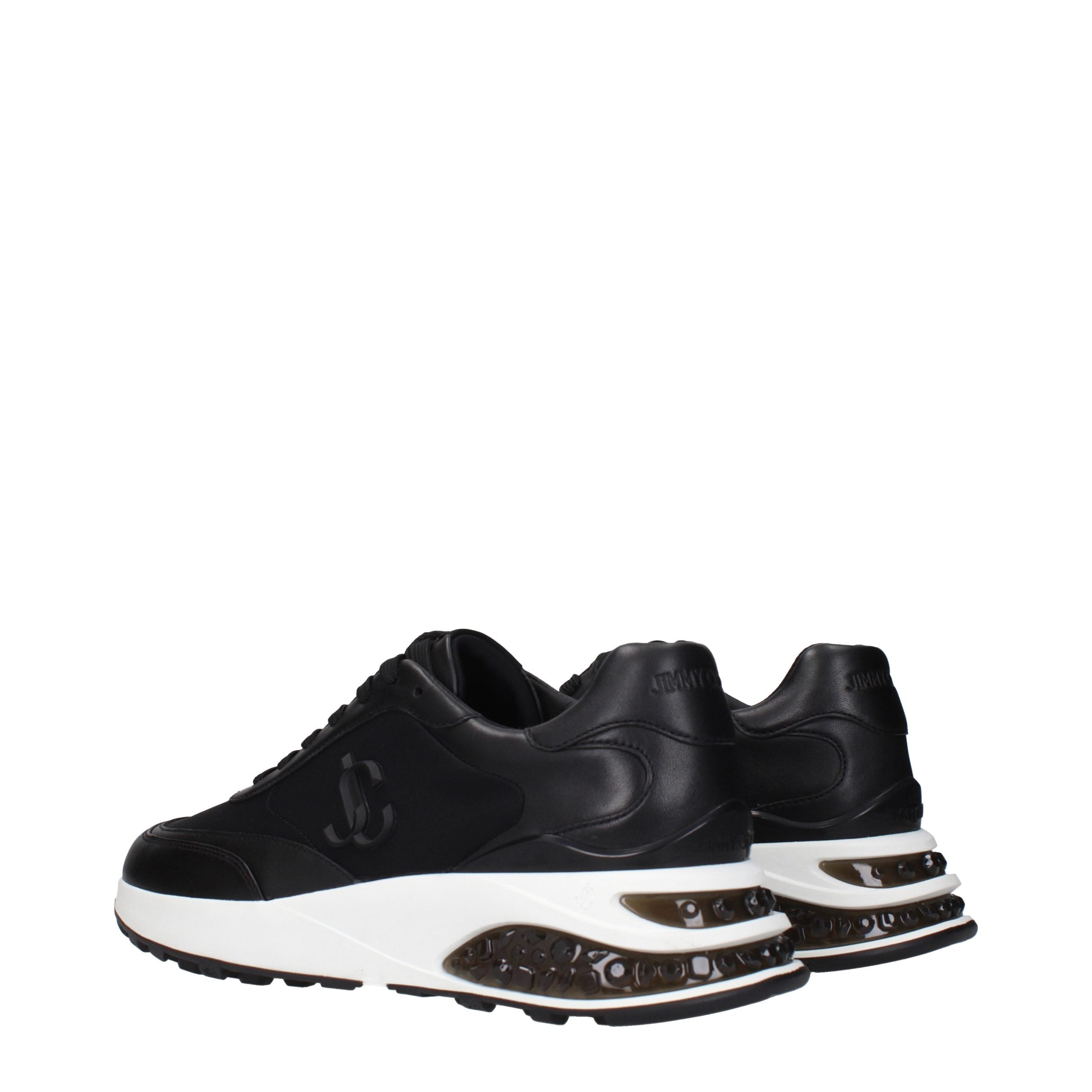 Black Fabric Athletic Sneakers