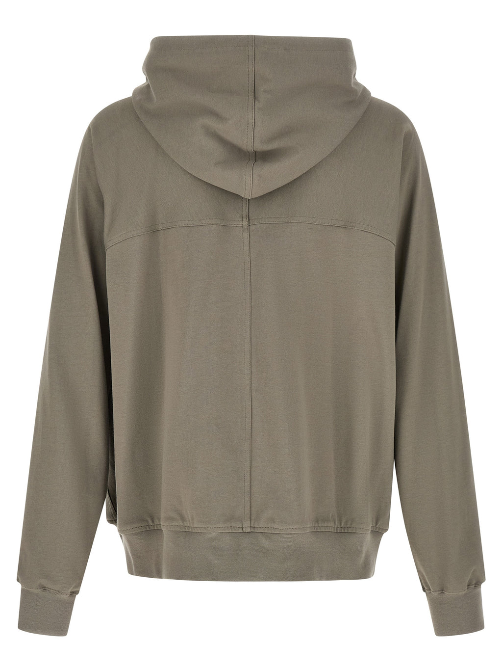 Gray Cotton Windbreaker Sweatshirt