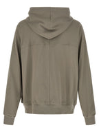Gray Cotton Windbreaker Sweatshirt