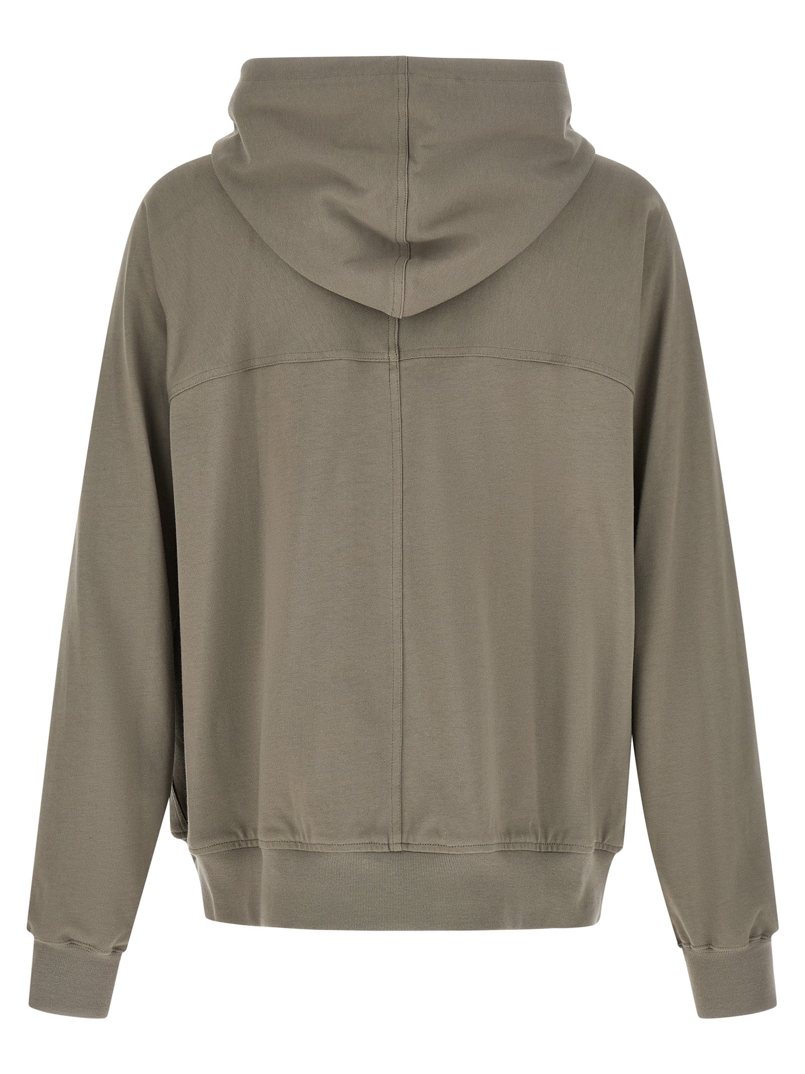 Gray Cotton Windbreaker Sweatshirt