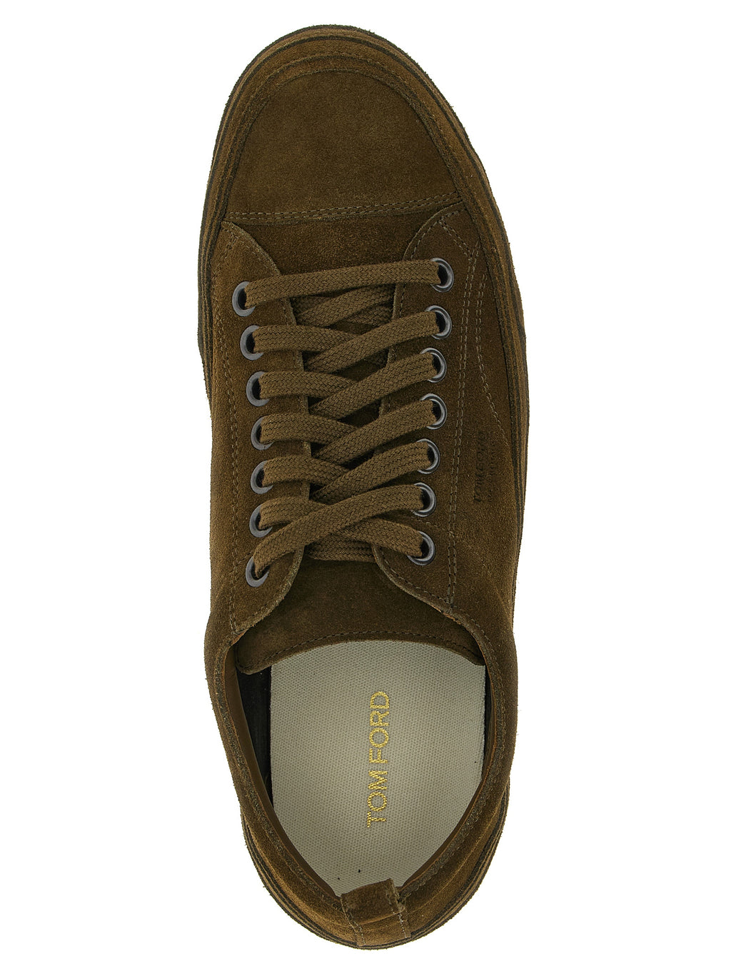Olive Green Leather Archer Sneakers