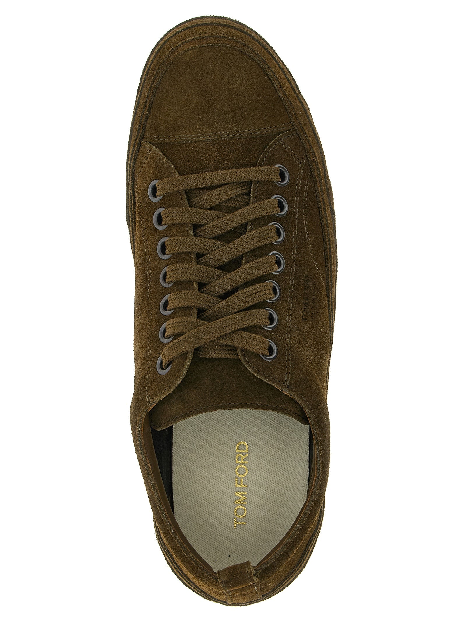 Olive Green Leather Archer Sneakers