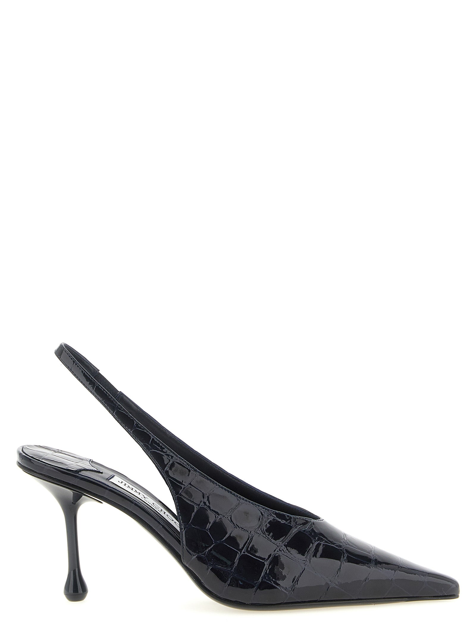 Blue Patent Leather Isa Slingbacks