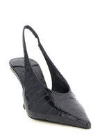 Blue Patent Leather Isa Slingbacks