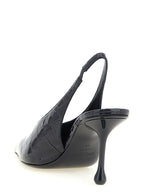 Blue Patent Leather Isa Slingbacks