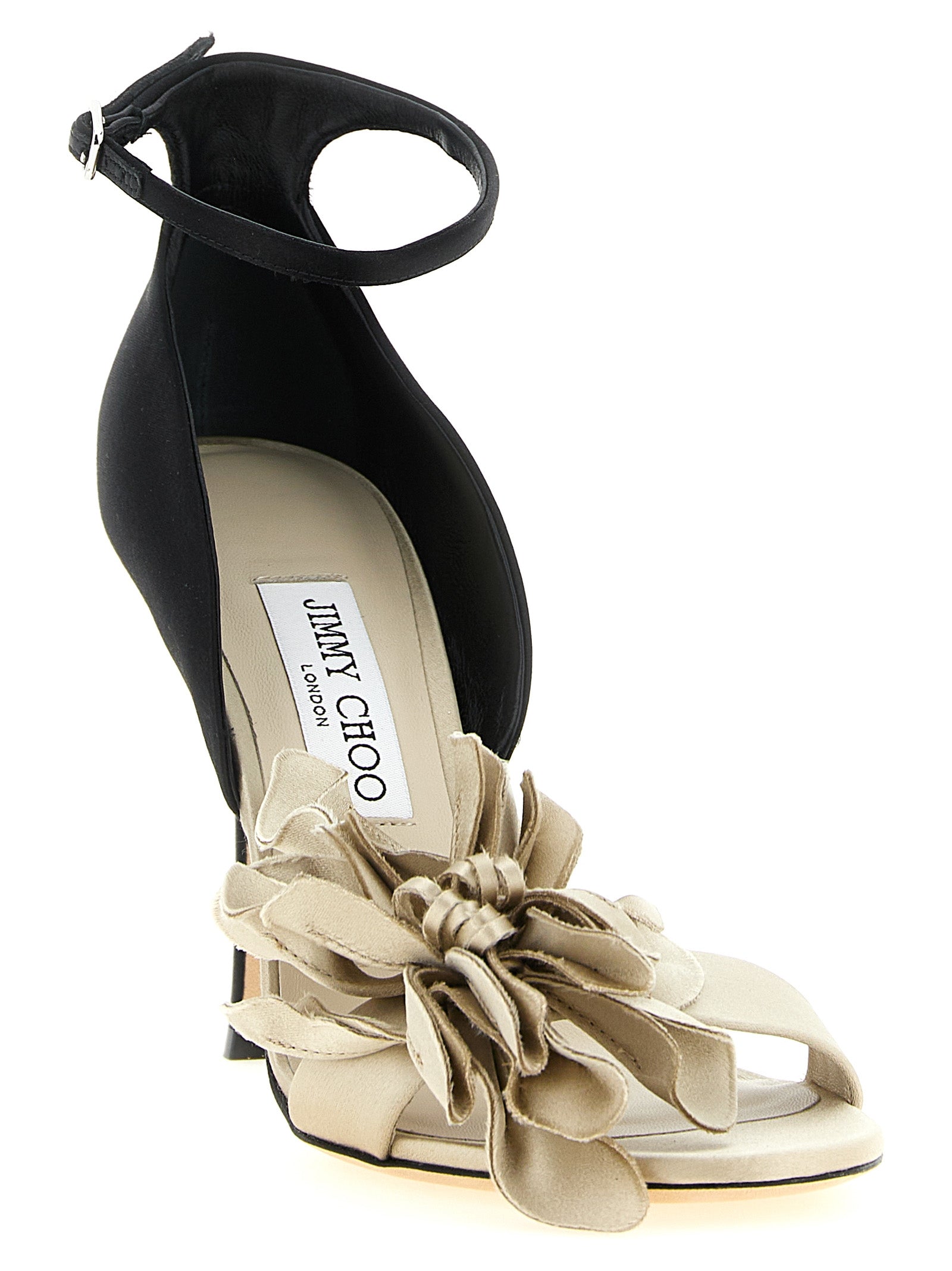 Multicolor Tencel Coko Stiletto Heel Sandals