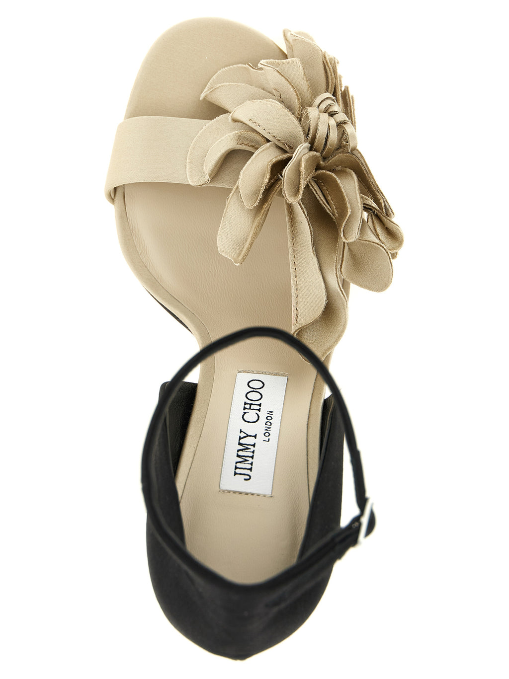 Multicolor Tencel Coko Stiletto Heel Sandals