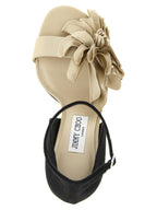 Multicolor Tencel Coko Stiletto Heel Sandals