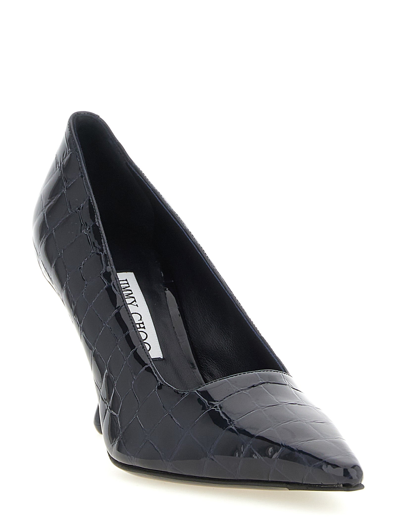 Patent Croc-Print Ixia Pumps