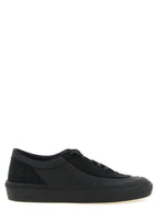 Linen And Cotton Canvas Low-Top Sneakers