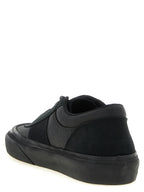 Linen And Cotton Canvas Low-Top Sneakers