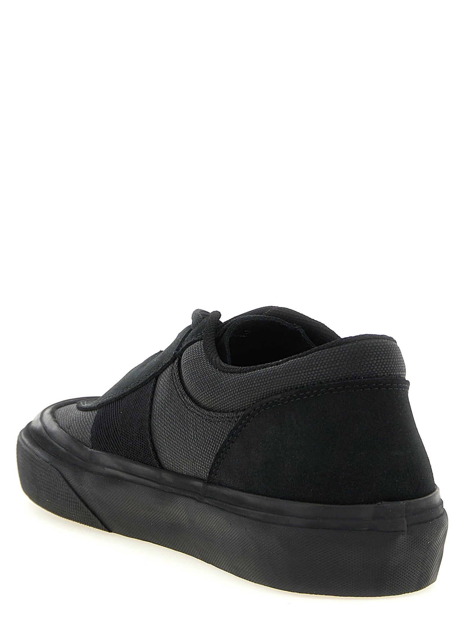 Linen And Cotton Canvas Low-Top Sneakers
