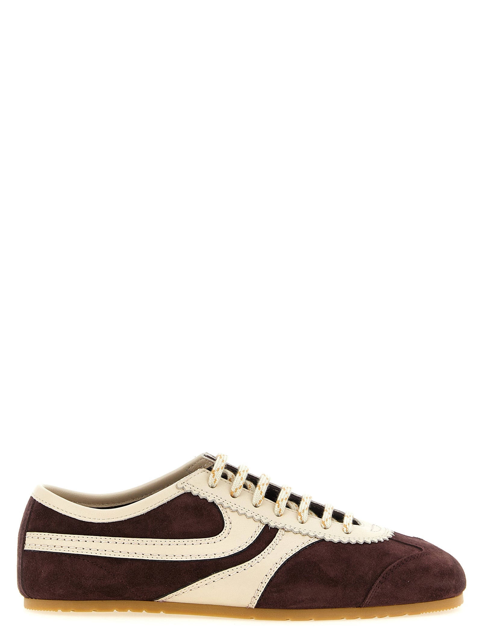 Multicolor Calfskin Low‑Top Sneakers