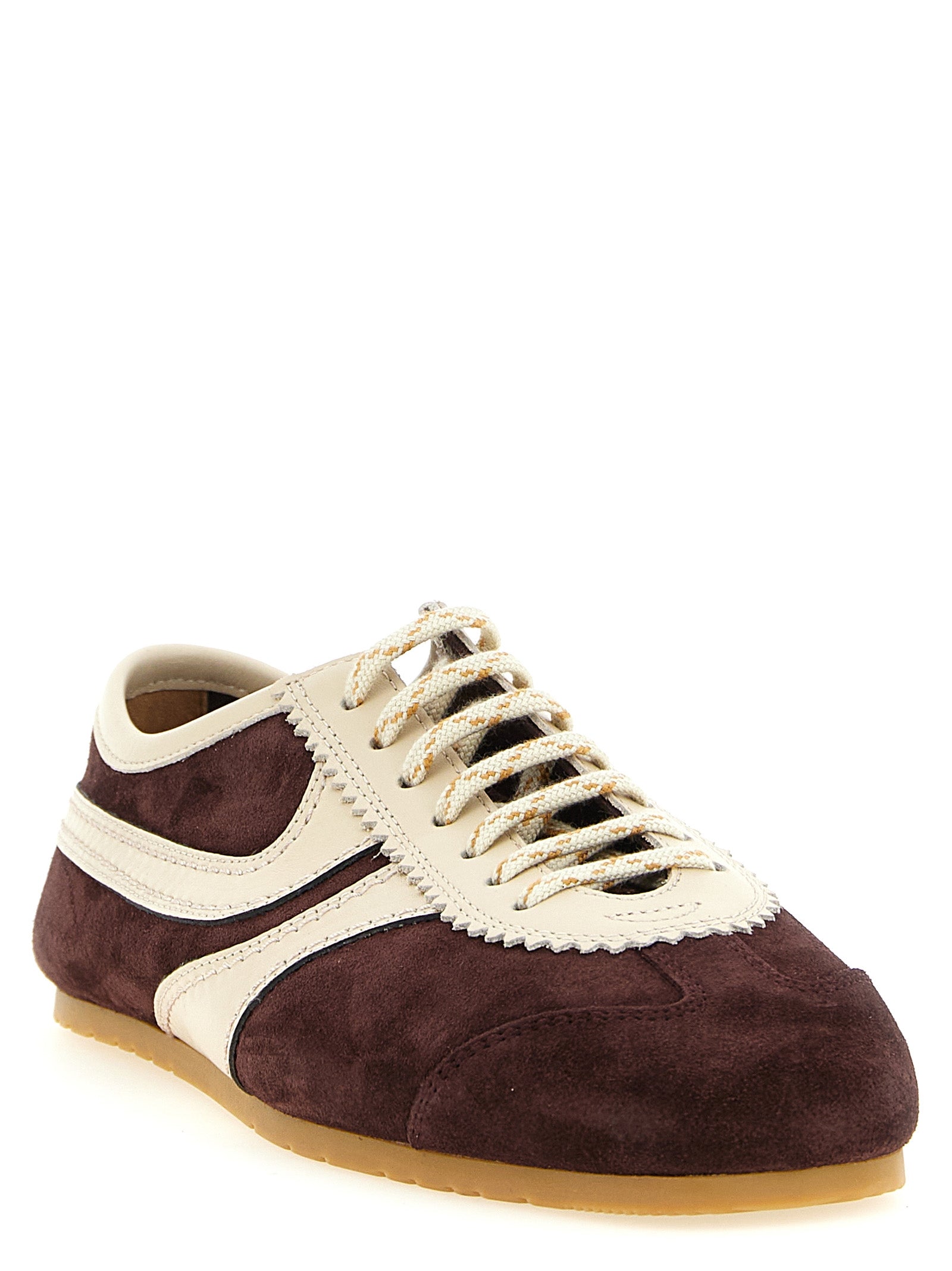 Multicolor Calfskin Low‑Top Sneakers