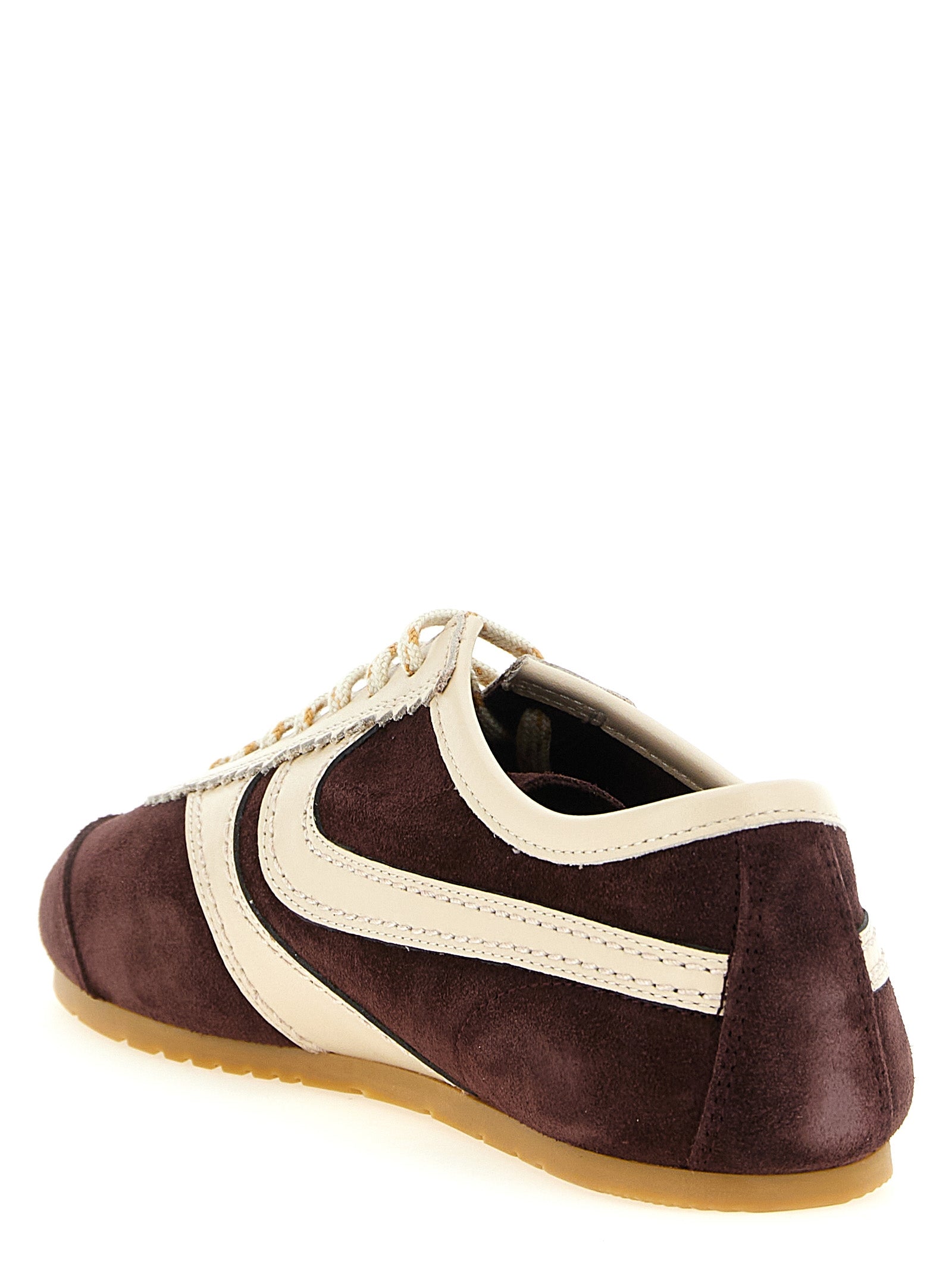 Multicolor Calfskin Low‑Top Sneakers