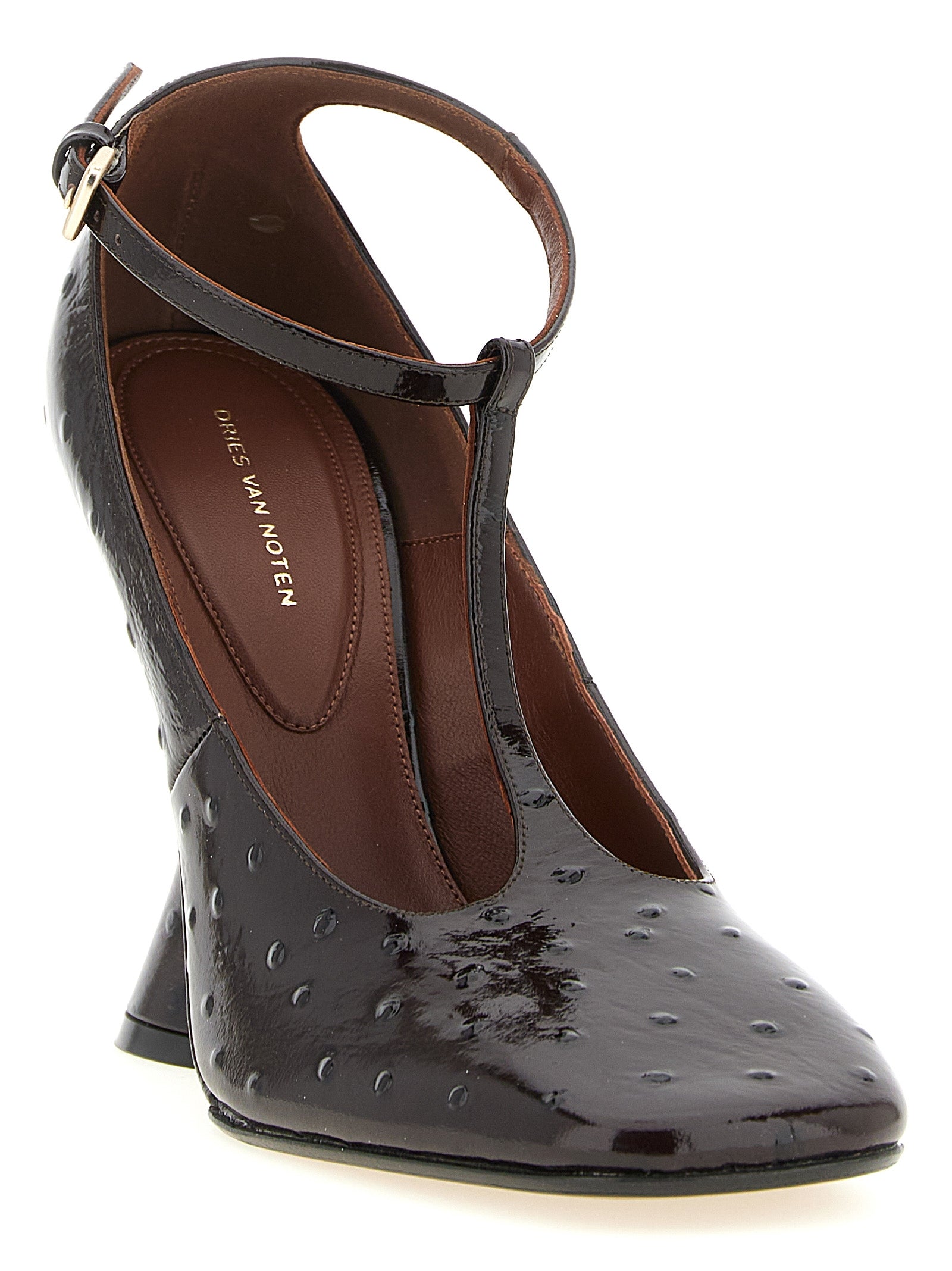Bordeaux Calfskin Wedge Sandals