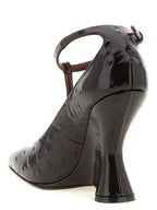 Bordeaux Calfskin Wedge Sandals