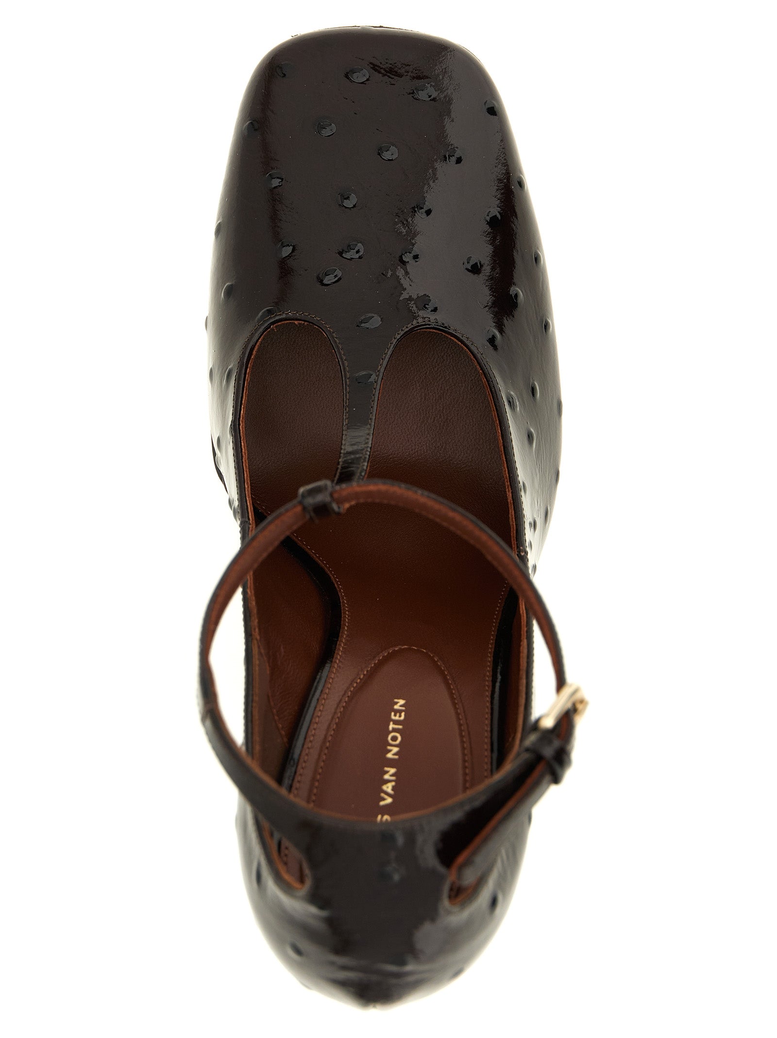 Bordeaux Calfskin Wedge Sandals