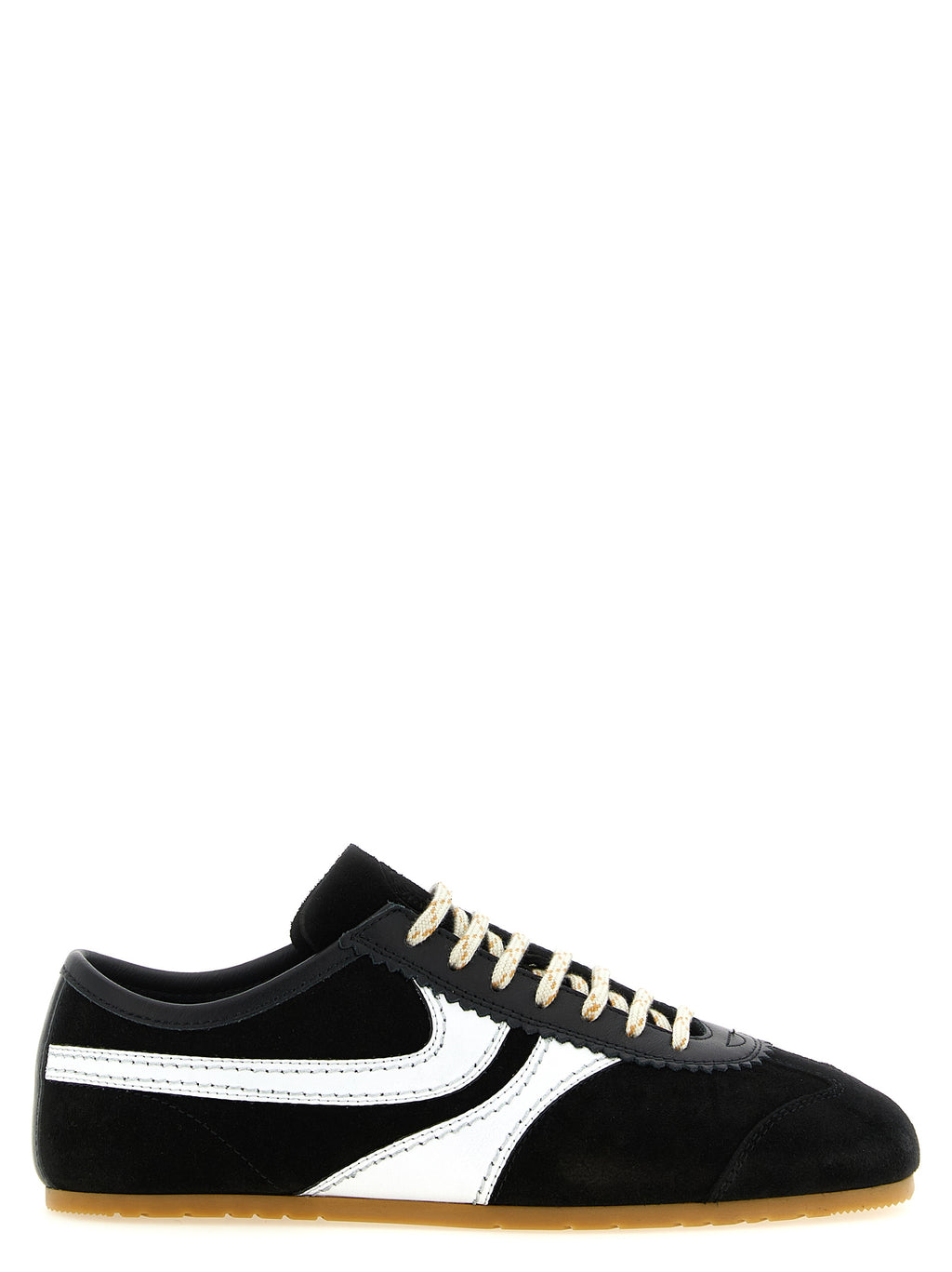 Bicolor Calfskin Athletic Sneakers