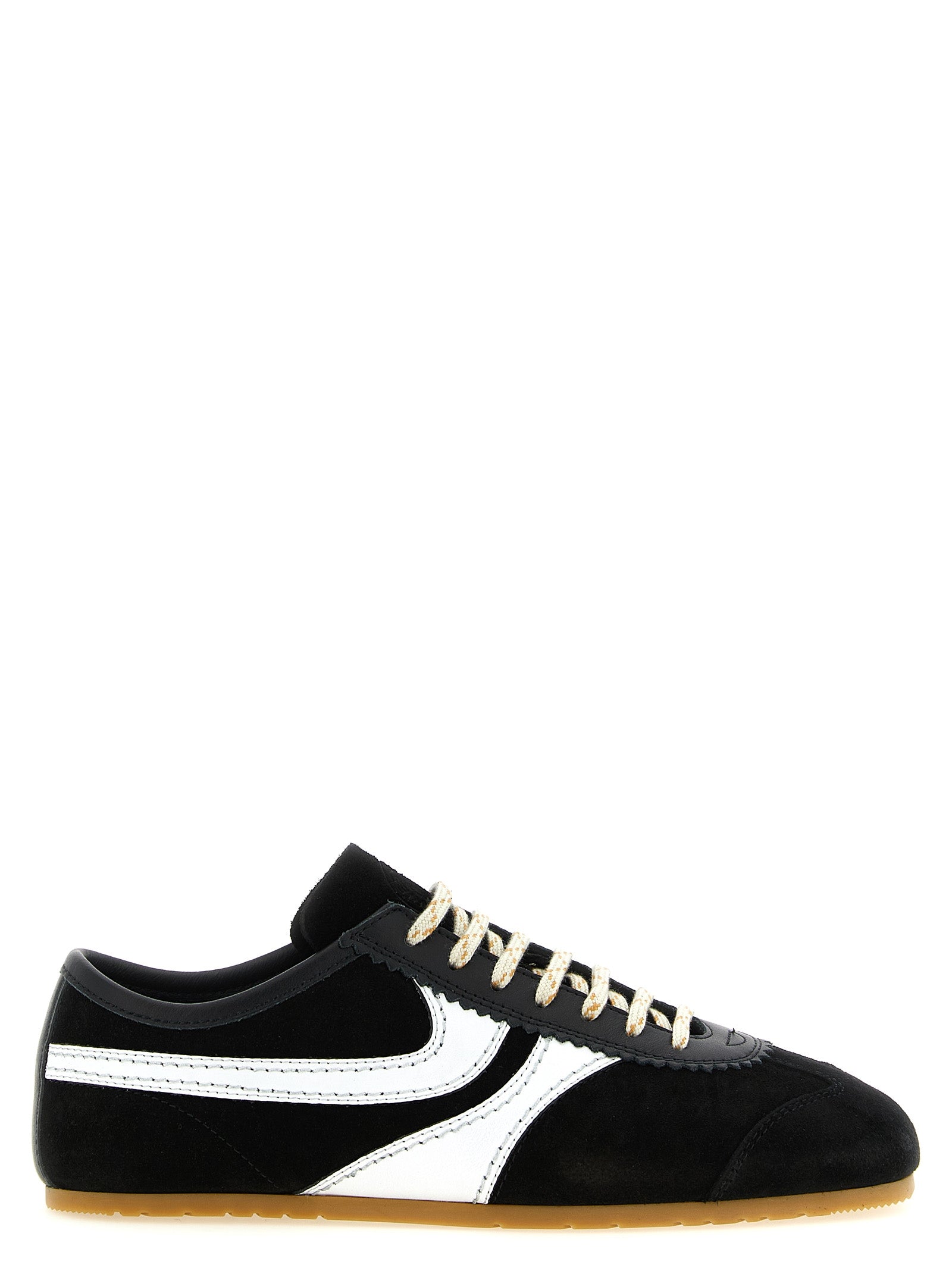 Bicolor Calfskin Athletic Sneakers