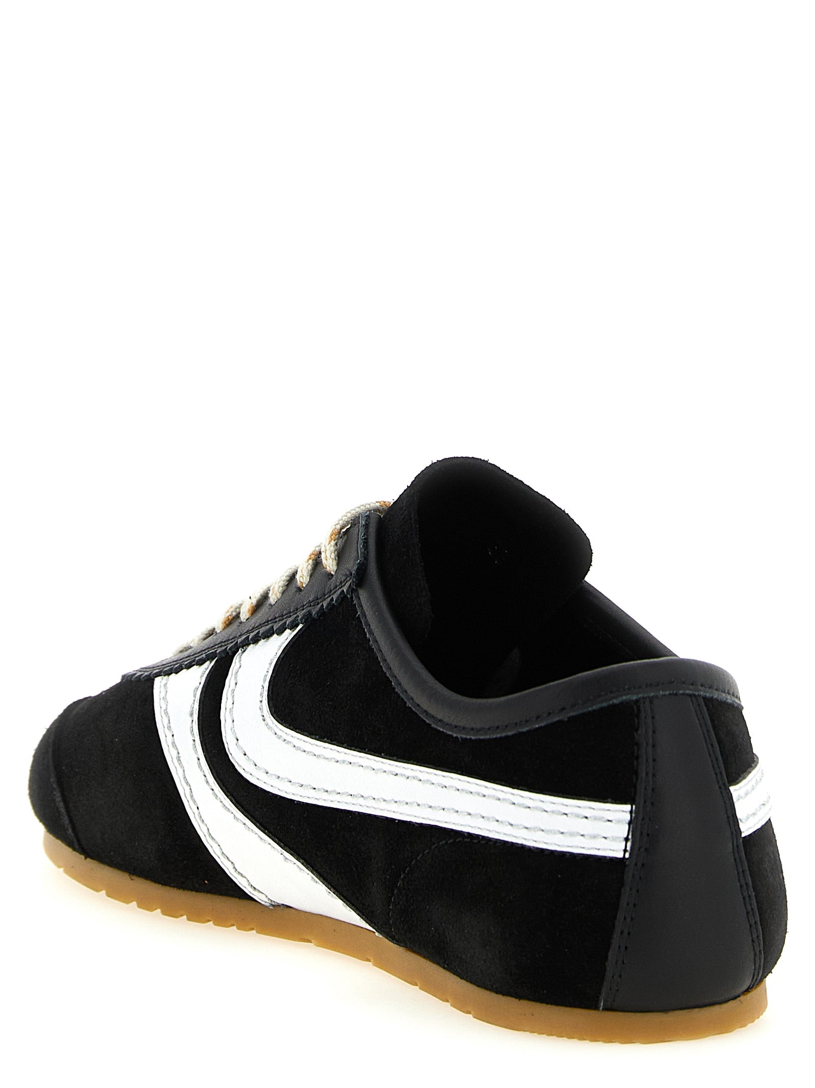 Bicolor Calfskin Athletic Sneakers