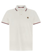 White Cotton Piqué Polo