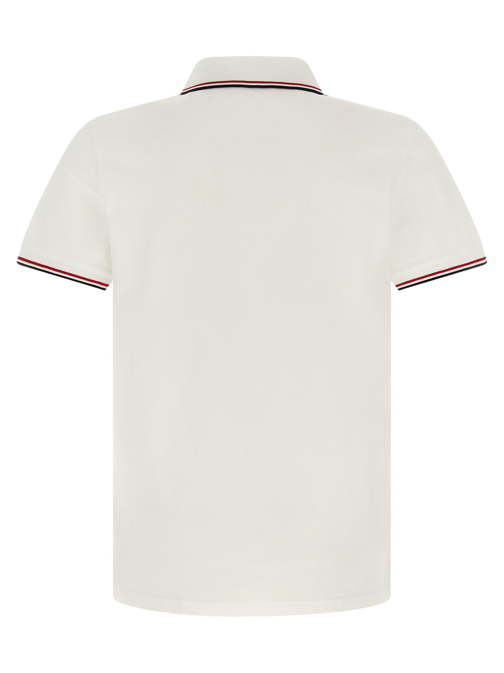 White Cotton Piqué Polo