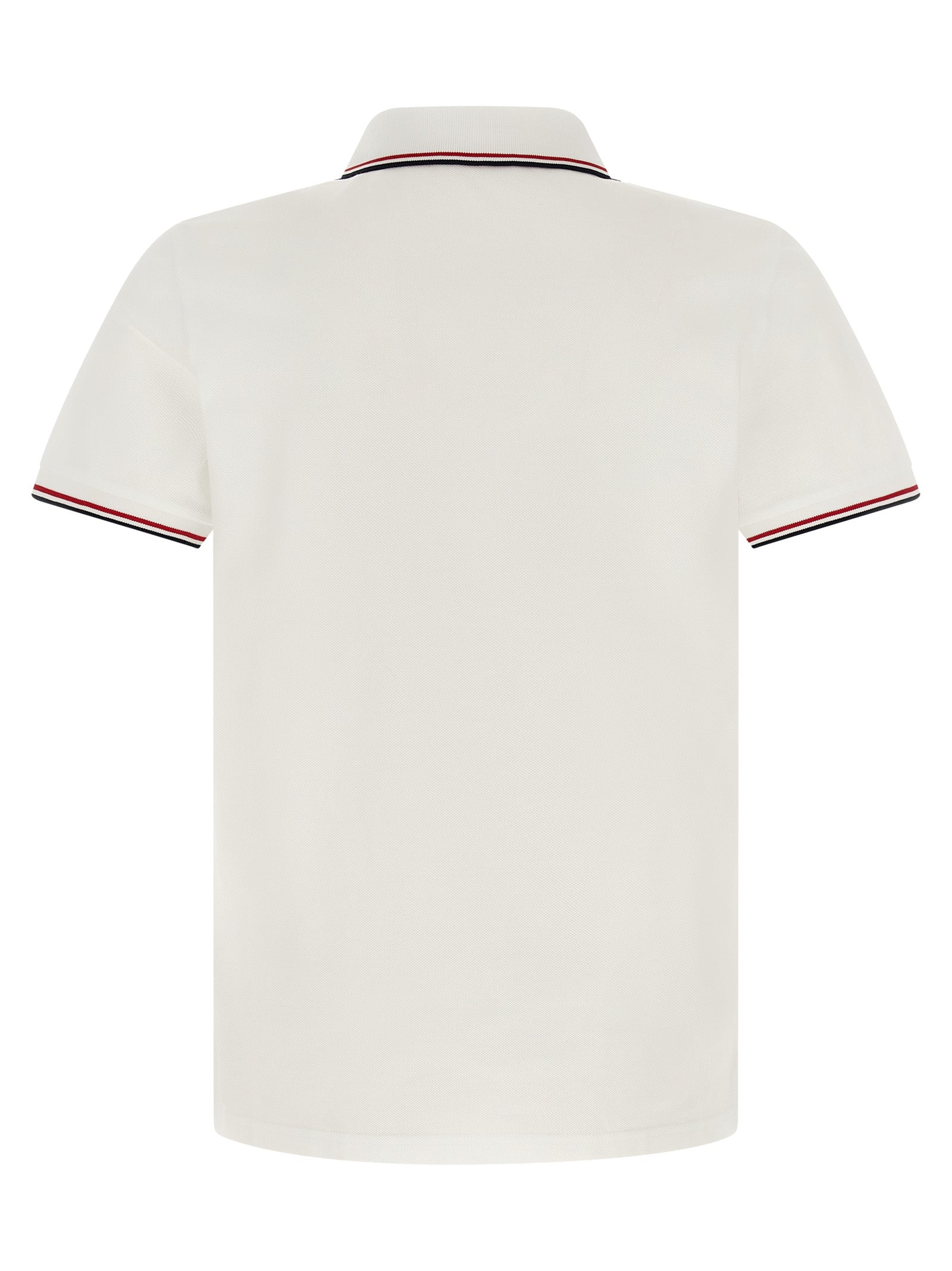 White Cotton Piqué Polo