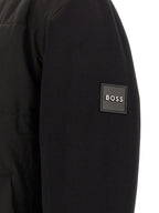 Black Cotton Bomber Sweatshirt
