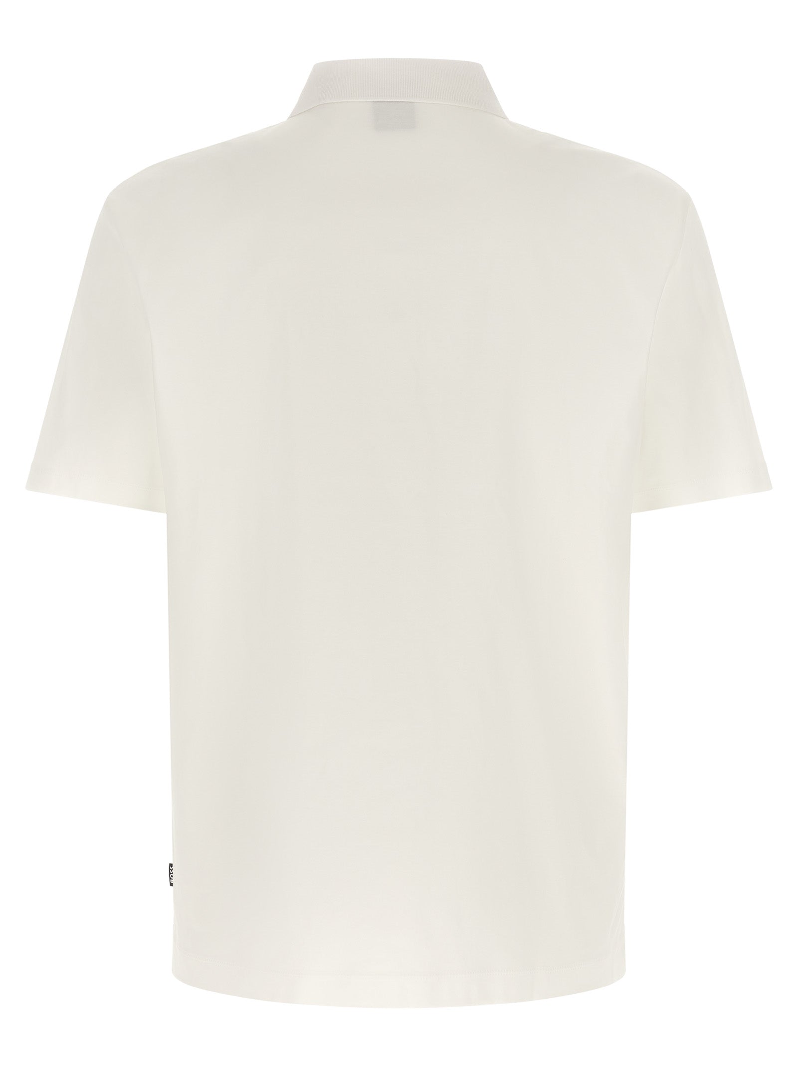 Cream White Mercerized Cotton Polo