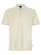 Beige Cotton Polo Shirt