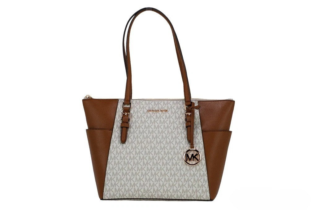 Vanilla Leather Shoulder Tote