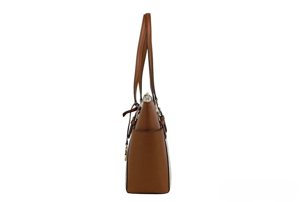 Vanilla Leather Shoulder Tote